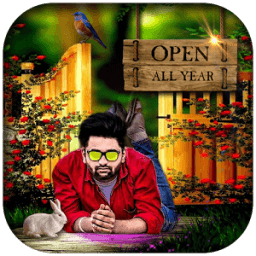 Garden Photo Editor &amp; Frames أيقونة