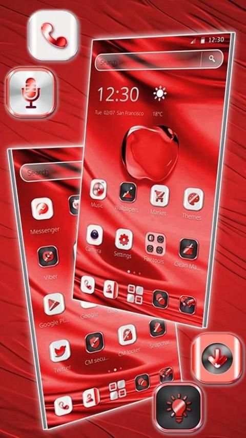 Cherry Blush Apple Theme 4 تصوير الشاشة