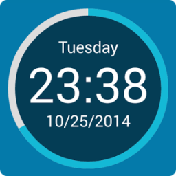 Round Clock Widget أيقونة