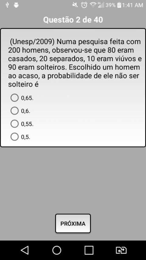 Exercícios de Matemática скриншот 1