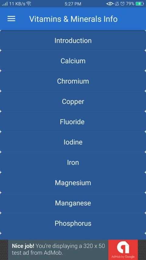 Vitamins & Minerals Info screenshot 2