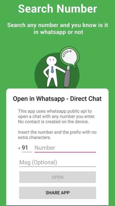 Open In WhatsApp - Direct Chat screenshot 3