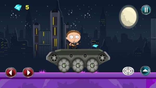 Mini Rick and Mini Morty vs Zombies स्क्रीनशॉट 1