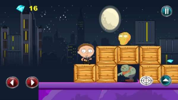 Mini Rick and Mini Morty vs Zombies स्क्रीनशॉट 2