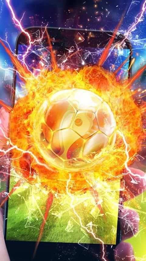 Api Emas Sepak bola Wallpaper Hidup screenshot 2