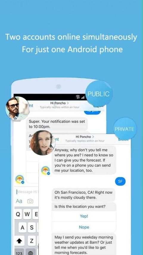 Multi messenger for Facebook screenshot 2