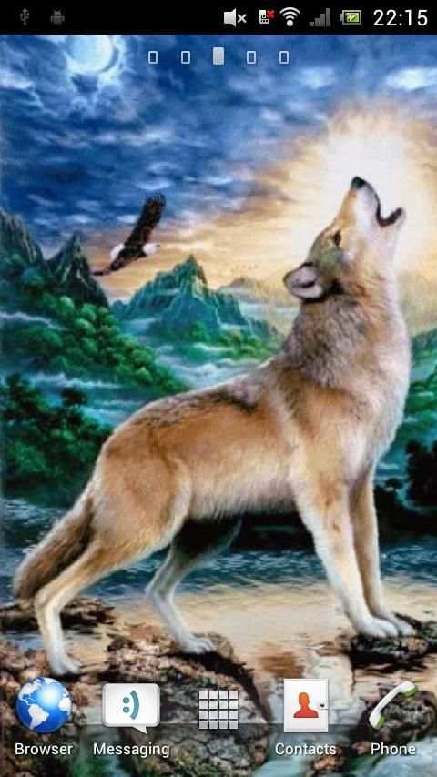Wolf live wallpaper screenshot 2