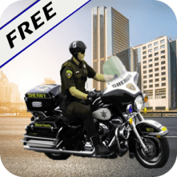 ikon Riding Police Motorcycle