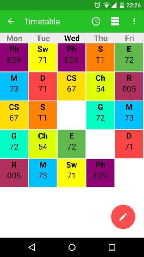 Timetable screenshot 11