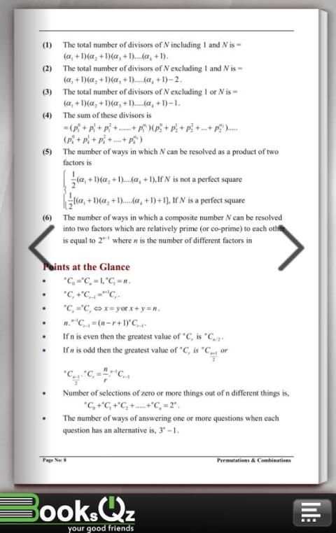 Permutations & Combinations Math Formula e-Book скриншот 2