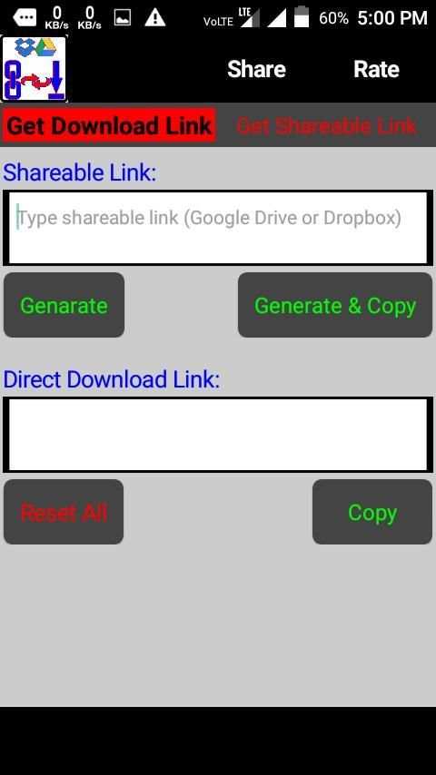 Direct Download Link Generator скриншот 5