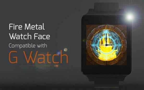 Fire Metal Watch Face скриншот 2