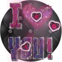 Purple gorgeous love theme diamond wallpaper on 9Apps