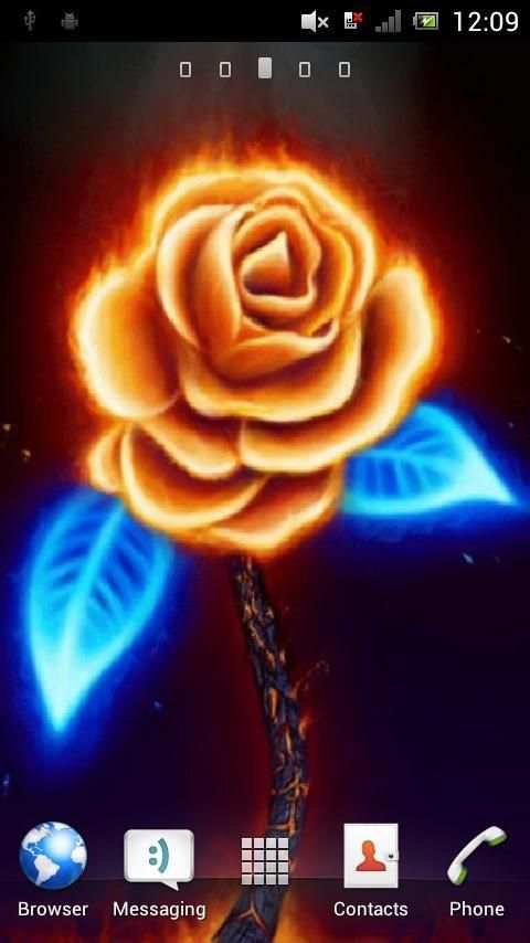 Neon rose live wallpaper screenshot 2