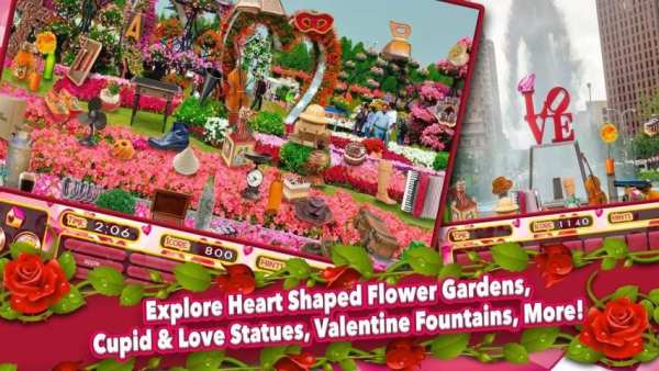 Hidden Object Valentine Day - Quest Objects Game screenshot 2