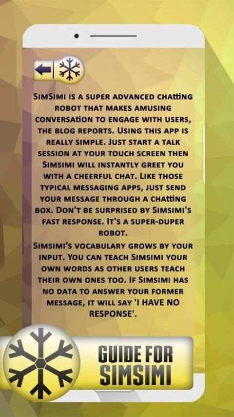 Guide for Simsimi Chat App скриншот 2