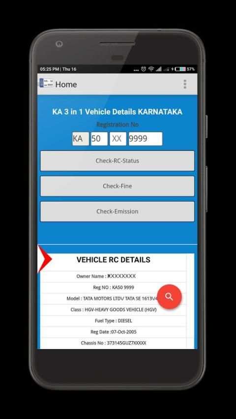 KA 3 in 1-Karnataka RTO Vehicle details скриншот 4