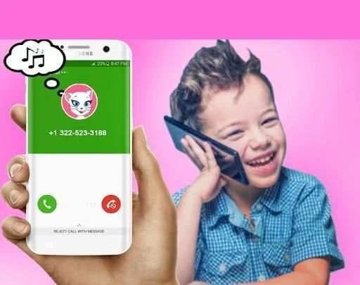 Call From Angela - My Talking Angela and tom 1 تصوير الشاشة