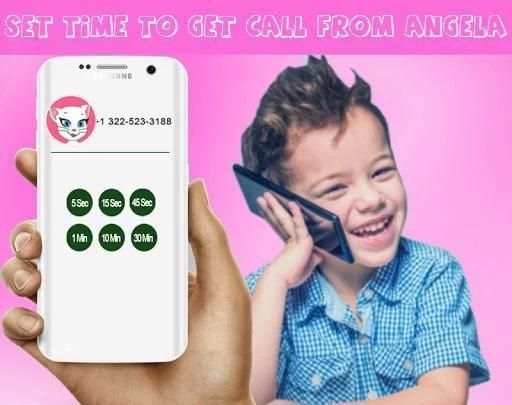 Call From Angela - My Talking Angela and tom 2 تصوير الشاشة