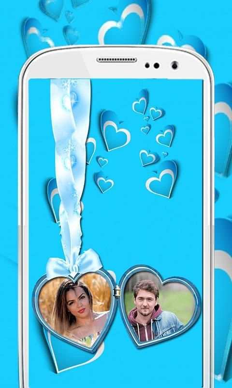 Couple Love Locket Frames 1 تصوير الشاشة