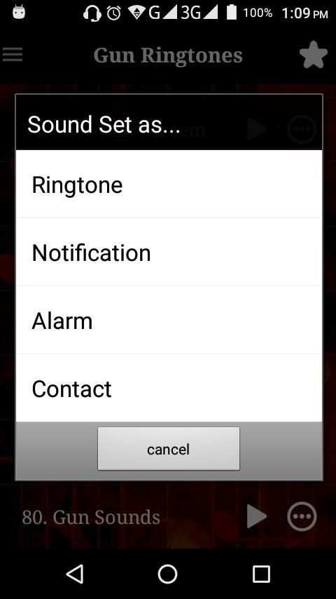 Gun Sounds Ringtones स्क्रीनशॉट 3