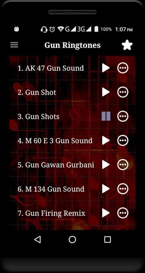 Gun Sounds Ringtones स्क्रीनशॉट 4
