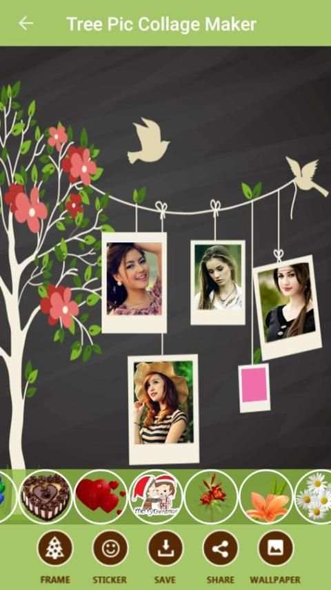 Tree Photo collage Maker स्क्रीनशॉट 2
