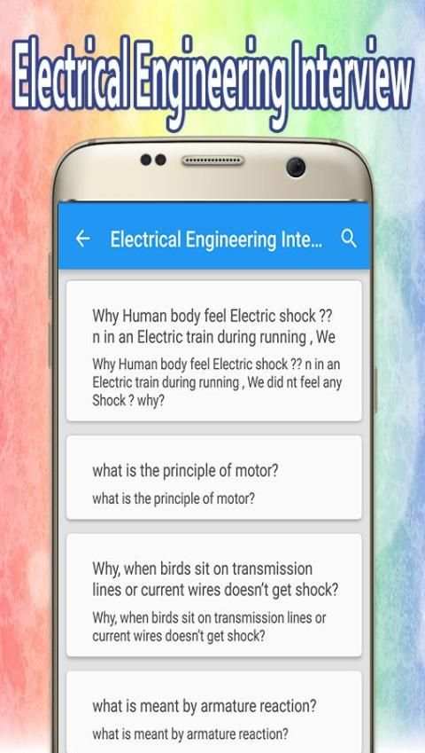 Electrical Engineering Interview Questions скриншот 3
