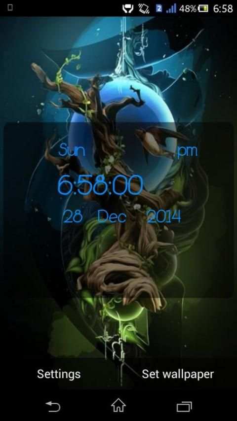 4D Clock Live Wallpaper 5 تصوير الشاشة