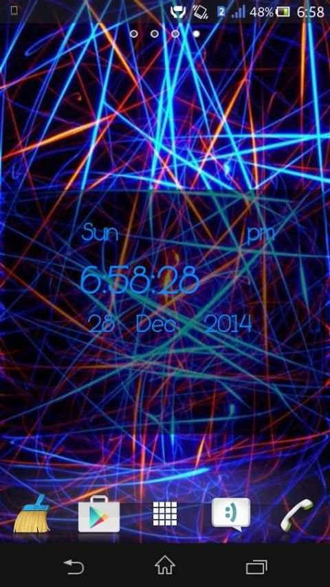 4D Clock Live Wallpaper 3 تصوير الشاشة