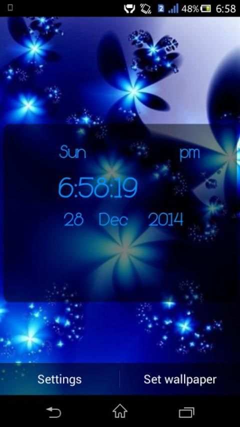 4D Clock Live Wallpaper 4 تصوير الشاشة