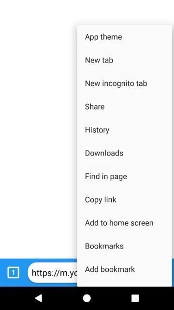 UR Browser screenshot 1