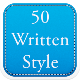 50 Written Fonts Style आइकन