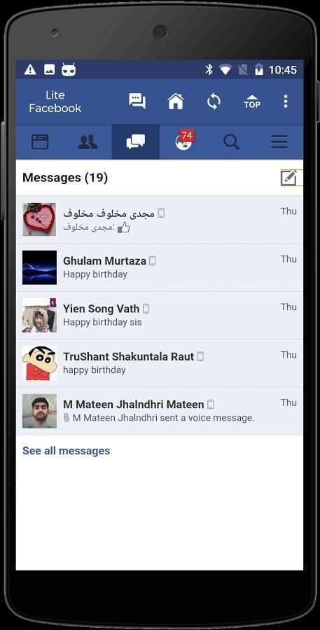 Lite Facebook & Messenger screenshot 6