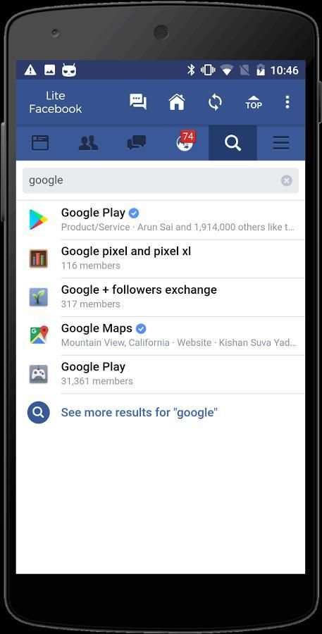 Lite Facebook & Messenger स्क्रीनशॉट 5