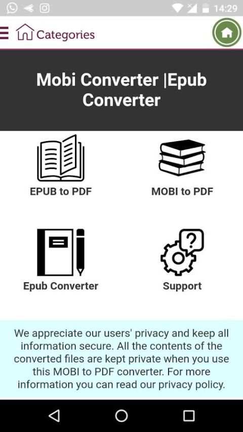 Epub Converter Mobi Converter скриншот 3