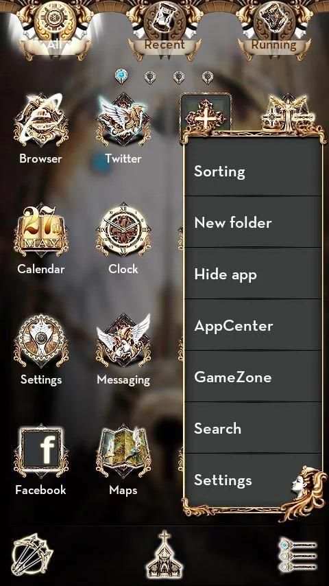 Holy Light GO LauncherEX Theme 5 تصوير الشاشة