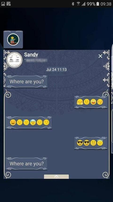 European style Next SMS Skin screenshot 2