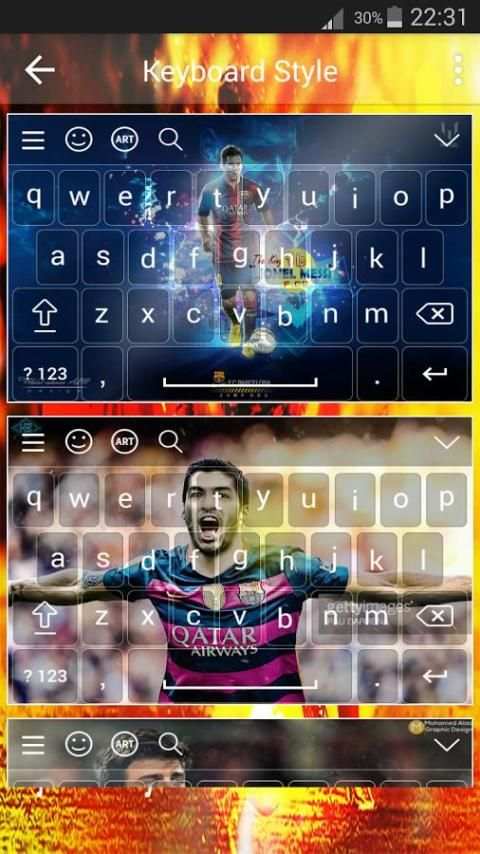 Keyboard For Fc Barcelona скриншот 8