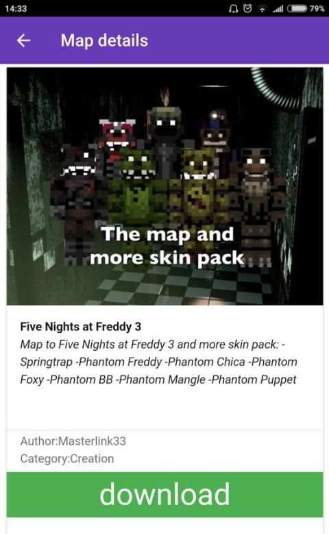 Maps FNAF for Minecraft PE screenshot 8