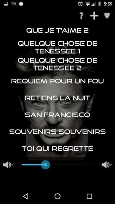 Johnny Hallyday Sonneries 2 تصوير الشاشة