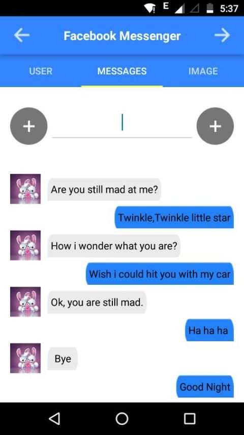 Fake fb Messenger Prank screenshot 3