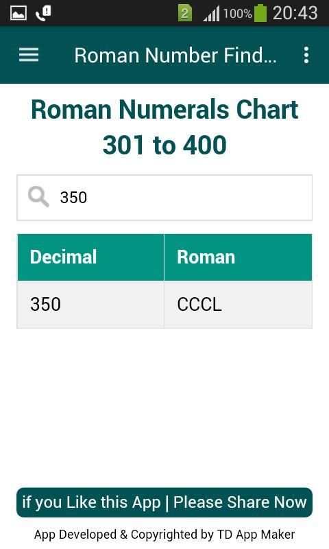 Roman Number Finder screenshot 2