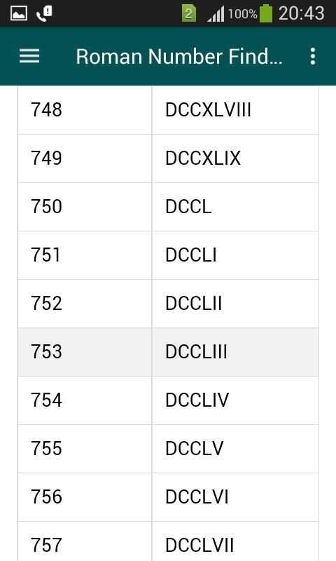 Roman Number Finder скриншот 1