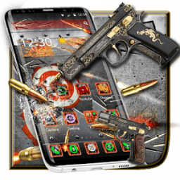 Bullet Gun Fire War Launcher Theme иконка