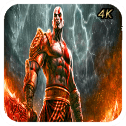 ikon God of war wallpaper 4K