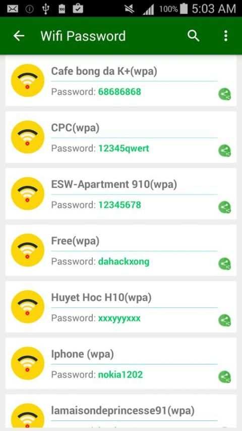 Wifi Password [Root] screenshot 4