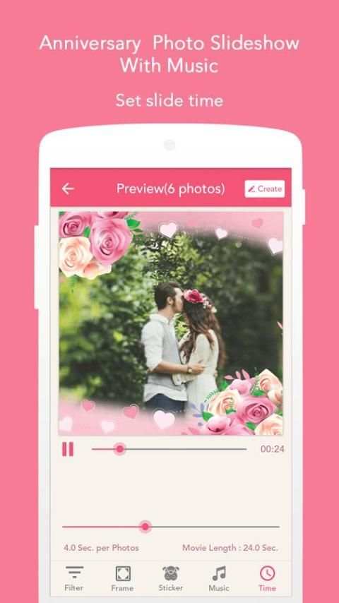Anniversary Slideshow Maker 2 تصوير الشاشة