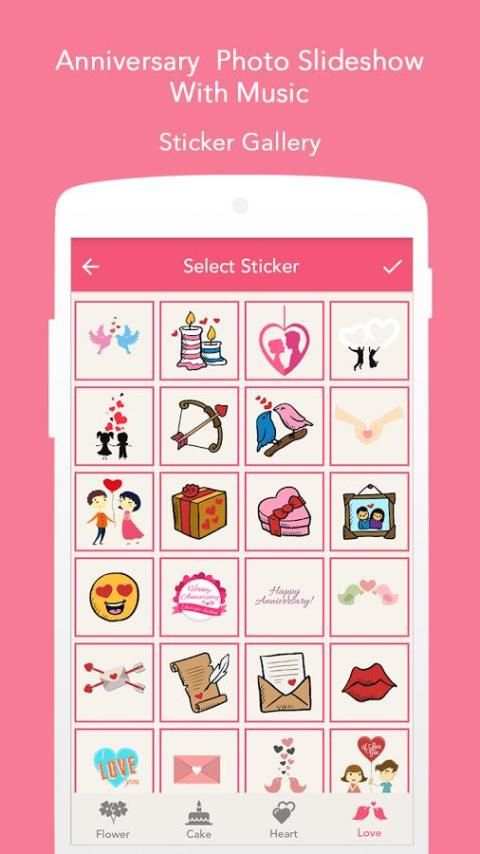 Anniversary Slideshow Maker 1 تصوير الشاشة