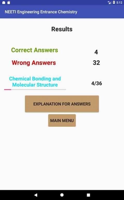 Engineering Entrance Chemistry скриншот 4